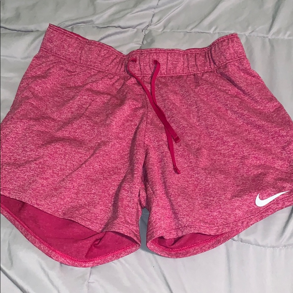 Pink Nike Lounge Shorts